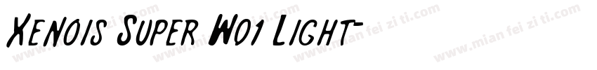 Xenois Super W01 Light字体转换